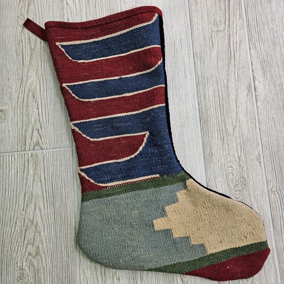 Set Of 4‎ Large Kilim Christmas Stockings Native American Aztec Four Lot - Picture 7 of 13